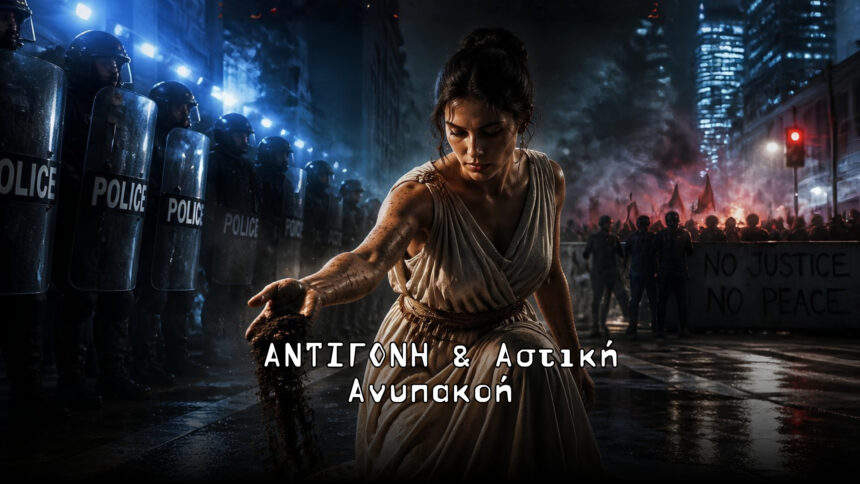 PODCAST – ΑΡΧΑΙΟ ΔΡΑΜΑ ΣΤΗ ΣΥΓΧΡΟΝΗ ΠΟΛΗ – S01-EP01 “Αντιγόνη & Αστική Ανυπακοή”